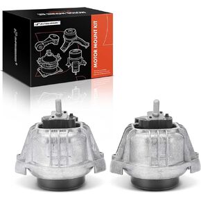 A-Premium 2PCS Front Left Right Engine Motor Mount Set Compatible with BMW 128i 325i 325xi 328i 328i xDrive 328xi 330i 330xi, Replace# 22116760330, 22116760330