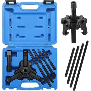 DASBET Harmonic Balancer Puller Kit, Adjustable 3-Jaw Pulley Puller Set for Removing Harmonic Dampers & Balancers Harmonic Damper Pulley Puller Set Compatible with Chevy GM Chrysler Cadillac Ford More