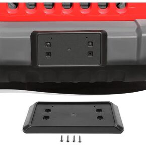 Voodonala for Jeep Wrangler JK JKU Front Plate License Bracket Front License Hanging Kits Compatible with Jeep Wrangler JK JKU 2012-2018
