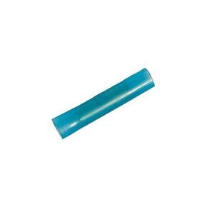 100 Blue Nylon Insulated Seamless Butt Splice Connectors Non-Flared Entry 16-14 AWG by A Plus Parts House (Made in USA)