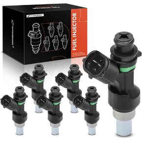 A-Premium Fuel Injectors Set of 6 Compatible with Suzuki Grand Vitara 2006 2007 2008, 2.7L, Replace# 1571066J00
