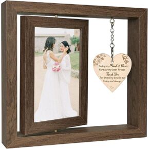 Today a Bride Tomorrow a Wife Forever Your Little Girl Picture Frame, Mother of the Bride Gifts Father of the Bride Gifts from Daughter at Wedding (Display Two 4x6)