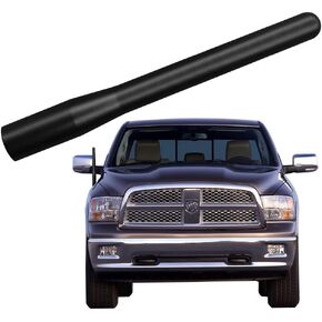 4 Inch Short Antenna for Dodge RAM 1500, Dodge RAM 2500, Dodge RAM 3500, 4" Car AM/FM Anti-Theft Design Replacement Antenna