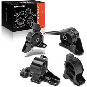 A-Premium 4PCS Engine Motor Mount and Transmission Mount Kit Compatible with Toyota Corolla 1993-1997 1.6L 1.8L & Geo Prizm 1993-1997 1.6L 1.8L, Manual Transmission, Replace# 1237215171