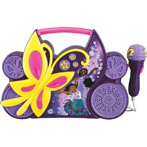 eKids Disney Encanto Sing Along Boom Box مكبر صوت مع ميكروفون لمحبي ألعاب ديزني، آلة كاريوكي للأطفال مع موسيقى مدمجة in Kuwait
