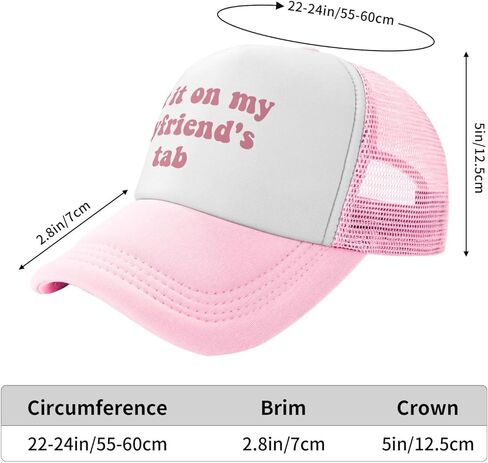 قبعات سائقي الشاحنات من Put It On My Boyfriends Tab للنساء باللون الوردي للرجال هدية فكاهية قبعات وردية للرجال in Kuwait