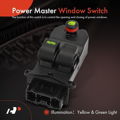 A-Premium Master Power Window Switch Compatible with Honda Element 2003-2011, Front Left Driver Side, Replace# 35750SCVA01ZA in Saudi Arabia