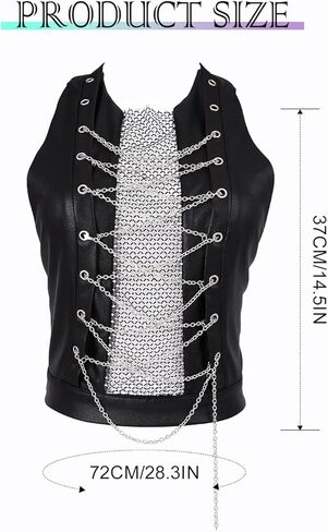 Asooll Punk حجر الراين شبكة مشد أعلى أسود الرسن بوستير أعلى ديسكو نادي المحاصيل قمم للنساء in Kuwait