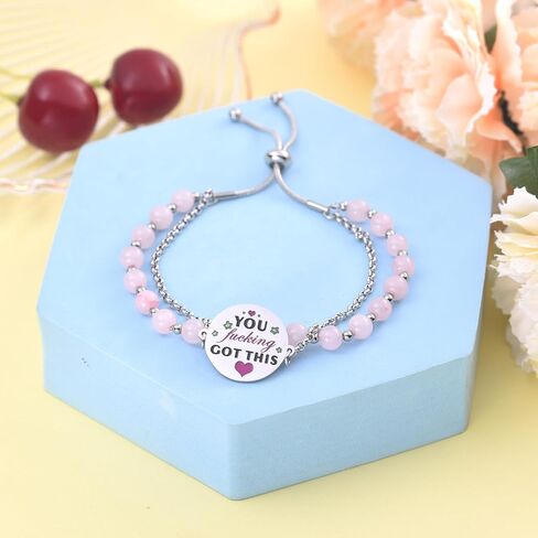 Inspirational Bracelet for Women Adjustable Double Layer Charm Bracalet for Birthday Christmas Holy Communion Gifts Girls Mother Grandmother Engraving BELIEVE IN YOU LIKE I DO… in Saudi Arabia