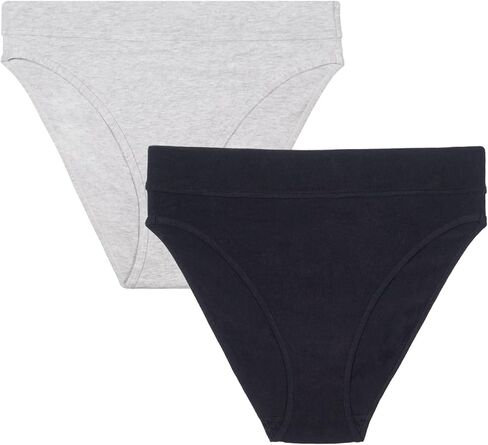 Smart & مثير المرأة الراحة القطن High-WaistedBriefPanty، 2-Pack in Kuwait