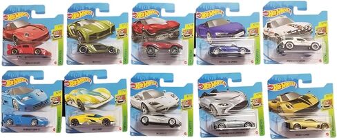 Hot Wheels 2021 Exotics Complete Set of 10 Diecast Vehicles 1/10 thru 10/10 (Short Card Version) in Saudi Arabia