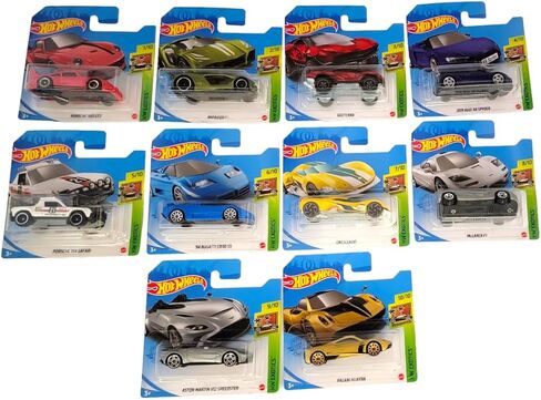 Hot Wheels 2021 Exotics Complete Set of 10 Diecast Vehicles 1/10 thru 10/10 (Short Card Version) in Saudi Arabia