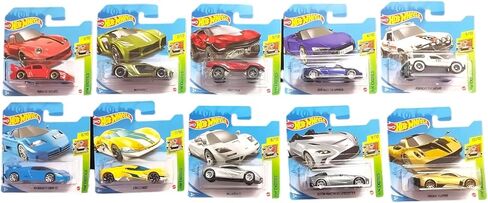 Hot Wheels 2021 Exotics Complete Set of 10 Diecast Vehicles 1/10 thru 10/10 (Short Card Version) in Saudi Arabia
