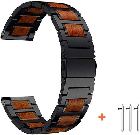YEEJOK Compatible for Samsung Galaxy Watch 6/5/4/3 Bands,Galaxy Watch 6 Classic Bands 47mm 43mm,Galaxy Watch 5 Pro Bands, 20mm 22mm Metal Watch Strap Replacement for Men Women in Saudi Arabia
