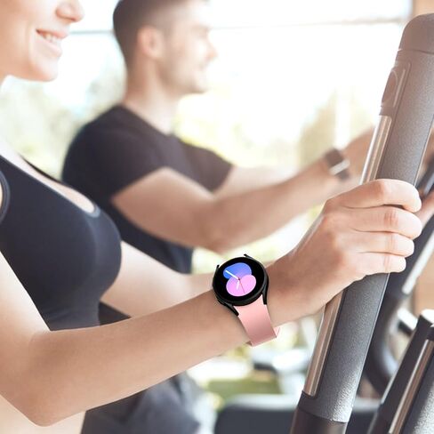 حزام No Gap متوافق مع ساعة Samsung Galaxy Watch 6 / Galaxy Watch 5 / Galaxy Watch 4 40mm 44mm / Galaxy Watch 4 Classic 42mm 46mm Watch 6 47mm 43mm Band، سوار معصم رياضي 20 مم للرجال والنساء in Saudi Arabia