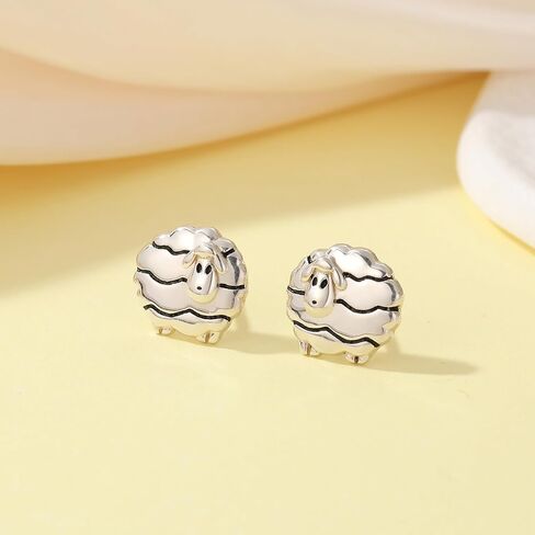 Hypoallergenic Sloth/Unicorn/Cat/Cross Stud Earrings for Women 925 Sterling Silver Colorful Animal Heart Earring Studs for Sensitive Ears, Birthday Jewelry Gifts for in Saudi Arabia
