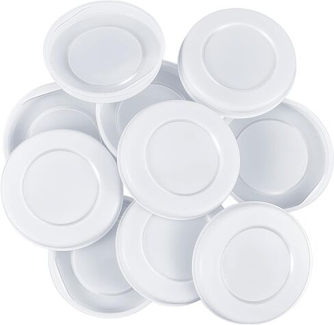 100 Pieces Mailing Tubes Plastic End Caps Cardboard Shipping Tube End Caps Plastic White End Caps for Mailing Tubes, Round (2 Inch) in Saudi Arabia