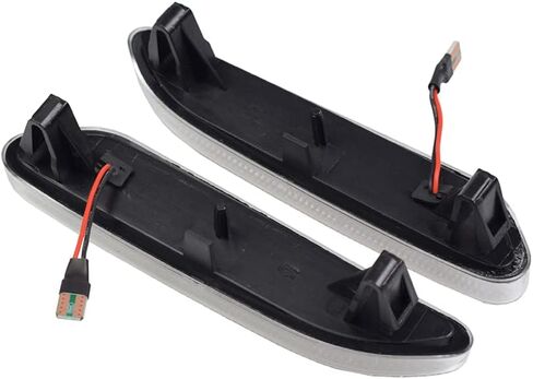 Sequential Front Fender Side Marker Turn Signal Light Led Repeater Indicator Blinker Lamp Compatible with MINI Cooper R60 COUNTRYMAN R61 PACEMAN, Clear Lens Amber Color in Saudi Arabia