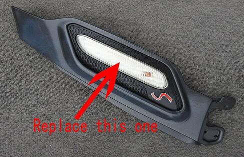 Sequential Front Fender Side Marker Turn Signal Light Led Repeater Indicator Blinker Lamp Compatible with MINI Cooper R60 COUNTRYMAN R61 PACEMAN, Clear Lens Amber Color in Saudi Arabia