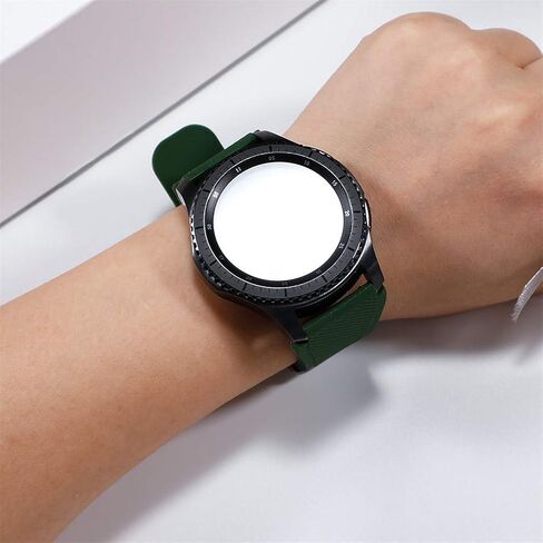 Rugged Silicone Bands for Samsung Galaxy Watch 6/5/4 Band 40mm 44mm/Galaxy Watch 5 Pro 45mm/Galaxy Watch 6/4 Classic 47mm 43mm 46mm 42mm/Galaxy Watch 3 41mm/Active 2/Active,20mm Sport Strap Men Women in Saudi Arabia