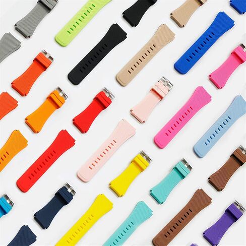 Rugged Silicone Bands for Samsung Galaxy Watch 6/5/4 Band 40mm 44mm/Galaxy Watch 5 Pro 45mm/Galaxy Watch 6/4 Classic 47mm 43mm 46mm 42mm/Galaxy Watch 3 41mm/Active 2/Active,20mm Sport Strap Men Women in Saudi Arabia