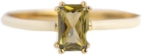 Local Eclectic Sublime Cream Enamel Ring - 14k Yellow Gold Plated in Saudi Arabia
