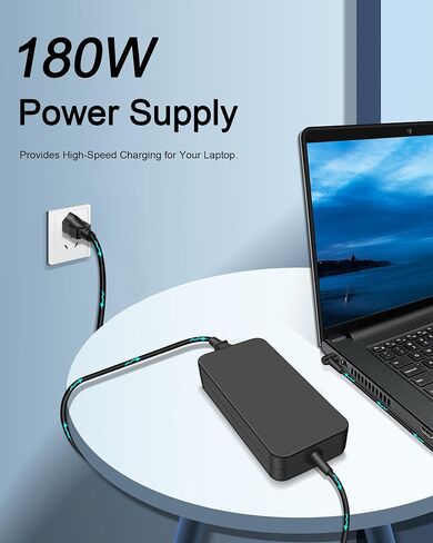 180W AC Charger for ASUS ROG G75VW G75VX G751JM G750JW G750JM G750JS G752VL G752VT GL502VT FX502VM FX702VM Gaming Laptop ADP-180MB F FA180PM111 Power Adapter (5.5 * 2.5mm) in Saudi Arabia
