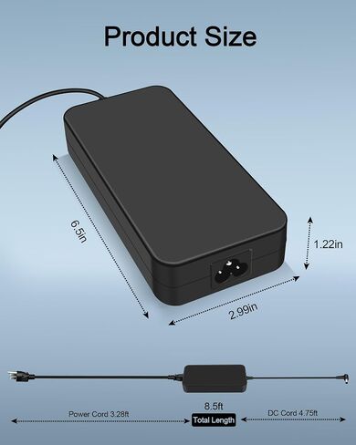 180W AC Charger for ASUS ROG G75VW G75VX G751JM G750JW G750JM G750JS G752VL G752VT GL502VT FX502VM FX702VM Gaming Laptop ADP-180MB F FA180PM111 Power Adapter (5.5 * 2.5mm) in Saudi Arabia