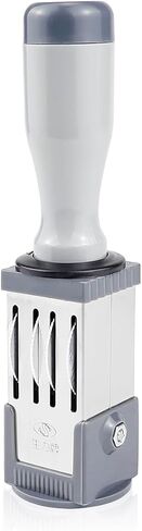 Date Stamp Portable Number Stamp Office Small Date Stamp Round Plastic Time Date Stamp Year Month Day Stamp Handheld Business Stamp File Accessories,21MM in Saudi Arabia