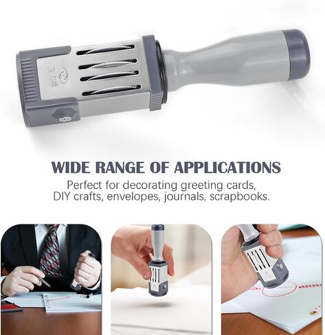 Date Stamp Portable Number Stamp Office Small Date Stamp Round Plastic Time Date Stamp Year Month Day Stamp Handheld Business Stamp File Accessories,21MM in Saudi Arabia
