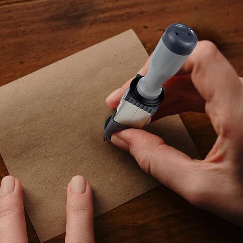 Date Stamp Portable Number Stamp Office Small Date Stamp Round Plastic Time Date Stamp Year Month Day Stamp Handheld Business Stamp File Accessories,21MM in Saudi Arabia
