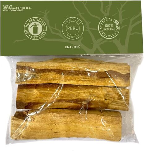 ÑAWPA Peru Palo Santo Sticks - Premium Palo Santo | Wild Harvested | High Resin Wood | from Peru (Approximately 5-7 Sticks) | Yoga | Meditation | Relaxation | Stress Relief (Wood 50 grm FBA) in Saudi Arabia