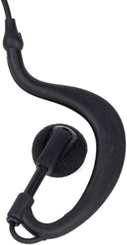 Xpr3500e Earpiece Headset with Mic PTT for Motorola Xpr3300e Xpr3500 Walkie Talkie 5 Pack 2 Way Radio G Shape Black in Saudi Arabia