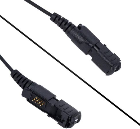 Xpr3500e Earpiece Headset with Mic PTT for Motorola Xpr3300e Xpr3500 Walkie Talkie 5 Pack 2 Way Radio G Shape Black in Saudi Arabia