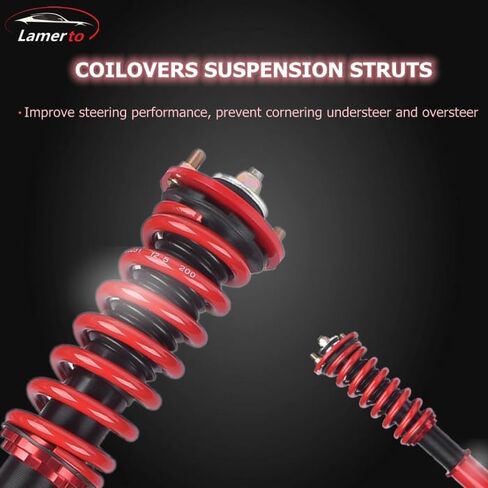 Coilovers Suspension Struts Adjustable Height Coilover Struts Spring Shocks Full Set Kits Replacement for Acura TSX 2004-2008, Honda Accord 2003-2007 in Saudi Arabia