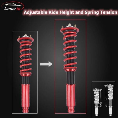Coilovers Suspension Struts Adjustable Height Coilover Struts Spring Shocks Full Set Kits Replacement for Acura TSX 2004-2008, Honda Accord 2003-2007 in Saudi Arabia