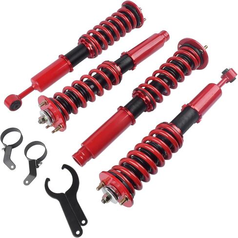 Coilovers Suspension Struts Adjustable Height Coilover Struts Spring Shocks Full Set Kits Replacement for Acura TSX 2004-2008, Honda Accord 2003-2007 in Saudi Arabia