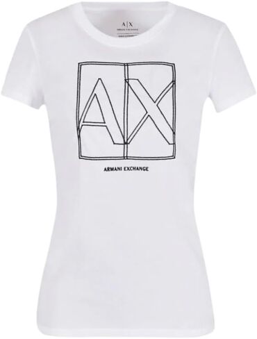 تي شيرت A｜X ARMANI EXCHANGE النسائي بشعار A|x نحيف in Saudi Arabia