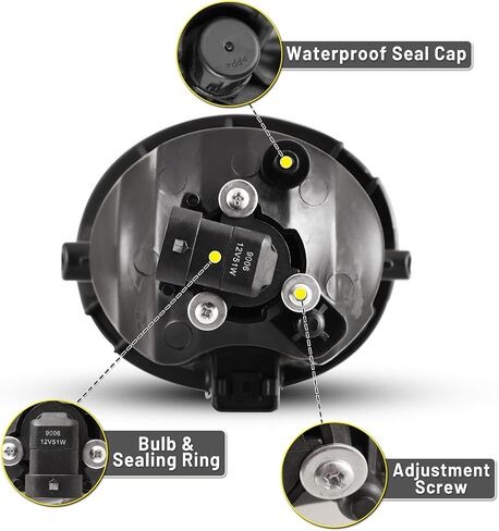 Fog Lights Lamps Assembly fit for Toyota Sequoia 2001-2007 Tundra 2000-2006 Driver Passenger Replacement,CBUS30-0076-09 in Saudi Arabia