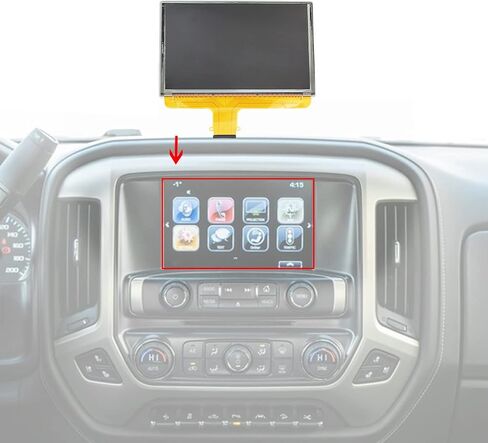 8' 55 Pin LCD Touch Screen Compatible with 2015-2018 Yukon Suburban Tahoe Chevy Colorado GMC Canyon Sierra Chevrolet Silverado DJ080PA-01A DJ080PA-01G in Saudi Arabia