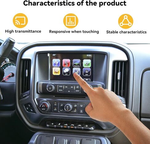 8' 55 Pin LCD Touch Screen Compatible with 2015-2018 Yukon Suburban Tahoe Chevy Colorado GMC Canyon Sierra Chevrolet Silverado DJ080PA-01A DJ080PA-01G in Saudi Arabia