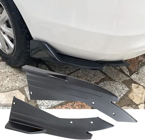 MUCO Universal Rear Bumper Lip for Honda Totoya Chevy Ford Mazda- Diffuser Splitter Canard Protector Front Bumper Lip Side Skirt Body Kit for Cars-Matt Black in Saudi Arabia
