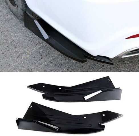 MUCO Universal Rear Bumper Lip for Honda Totoya Chevy Ford Mazda- Diffuser Splitter Canard Protector Front Bumper Lip Side Skirt Body Kit for Cars-Matt Black in Saudi Arabia