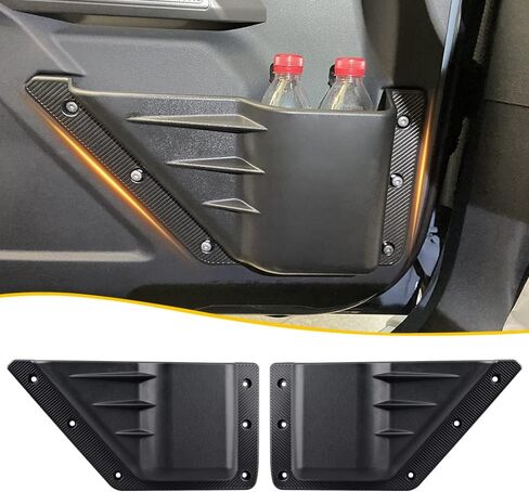 جيوب تخزين بالباب الأمامي، حامل أكواب للباب الأمامي لملحقات Ford Bronco، ملحقات توسيع التخزين الداخلي المتوافقة مع Ford Bronco 6 Gen 2021 2022 (ليس للرياضة) in Kuwait