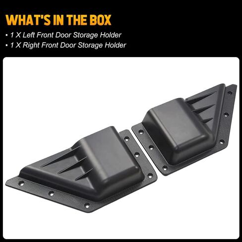 جيوب تخزين بالباب الأمامي، حامل أكواب للباب الأمامي لملحقات Ford Bronco، ملحقات توسيع التخزين الداخلي المتوافقة مع Ford Bronco 6 Gen 2021 2022 (ليس للرياضة) in Kuwait