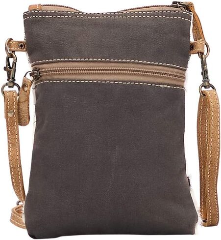 Myra Bag Bloom Bleach Upcycled Canvas & Cowhide Small Crossbody Bag S-1501 in Kuwait