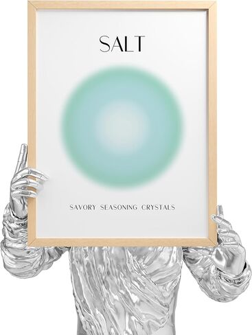 ملصقات EXCOOL CLUB Coastal Aura لجمالية الغرفة - 12 × 16 لوحة فنية جدارية من ملح البحر، صور هالة عصرية، مطبوعات شاطئية، مطبوعات طاقة إيجابية للمحيط، ديكور غرفة روحية تجريدية (غير مؤطرة) in Kuwait