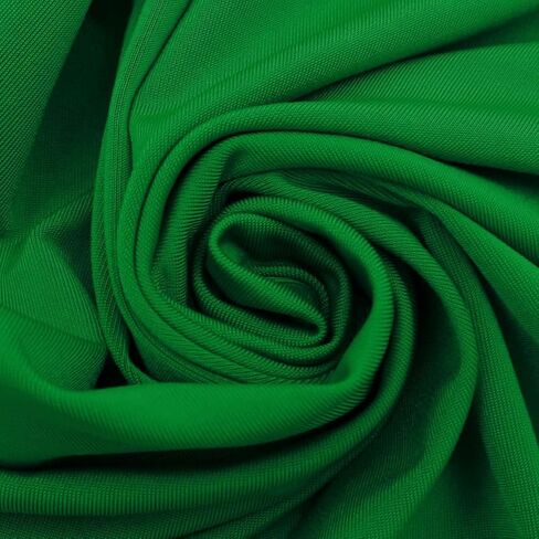 Texco Inc Solid 4-Way Stretch Venezia Polyester Spandex, DIY Projects, Apparel Fabric, Kelly Green 1 Yard in Saudi Arabia