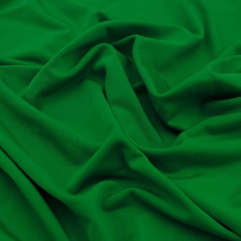 Texco Inc Solid 4-Way Stretch Venezia Polyester Spandex, DIY Projects, Apparel Fabric, Kelly Green 1 Yard in Saudi Arabia