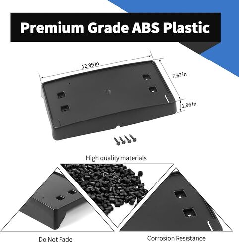 Voodonala for Jeep Wrangler JK JKU Front Plate License Bracket Front License Hanging Kits Compatible with Jeep Wrangler JK JKU 2012-2018 in Saudi Arabia